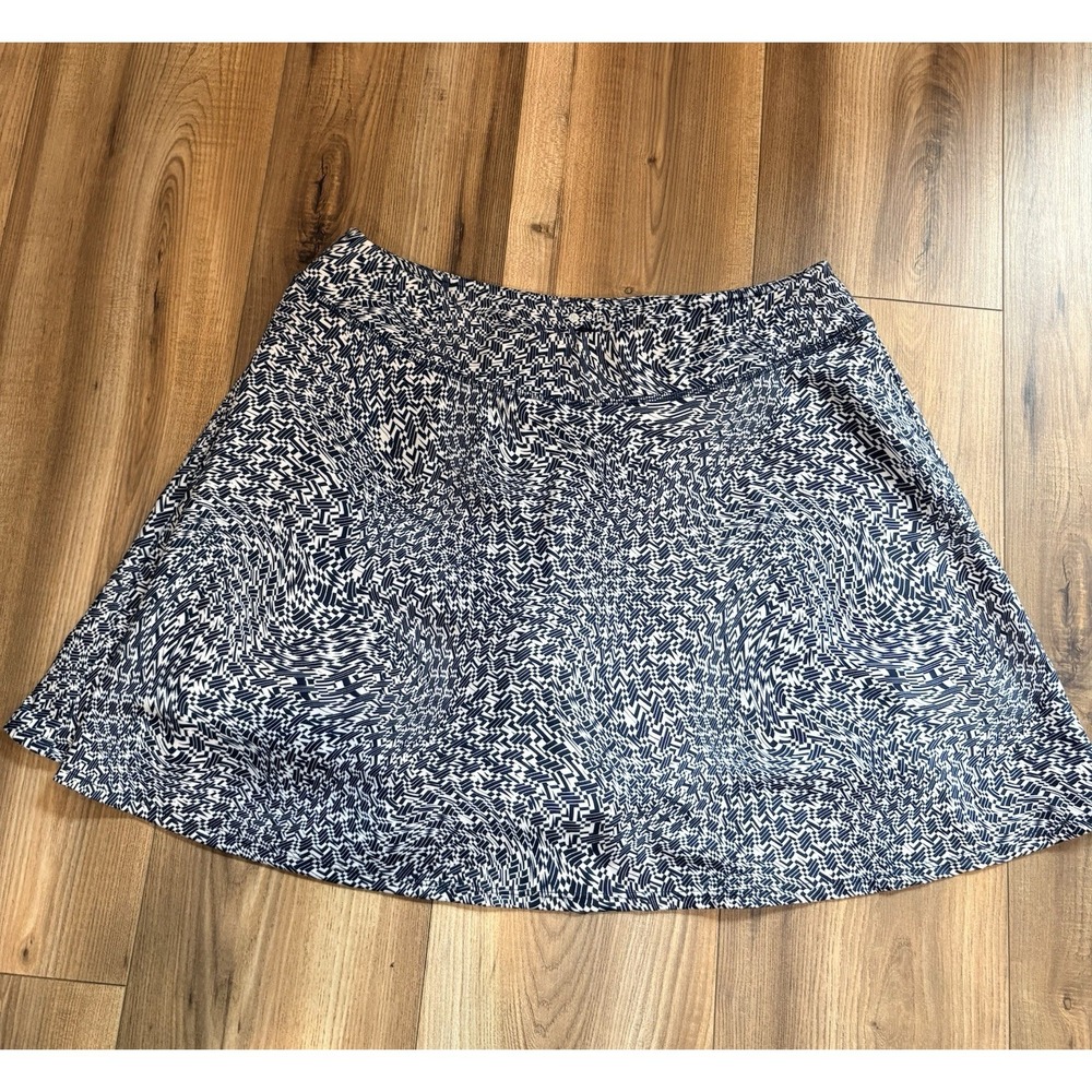 Zella Skort Women's Large Tennis Pickleball‎ Black White Stretch Shorts